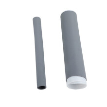 Poignée en silicone avec gaine thermorétractable isolante et antidérapante