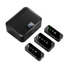 Microphone cravate double sans fil avec batterie de 7 heures