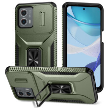Moto G Power 5G 2024 case green dual-layer magnetic