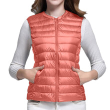 Women's Puffer Vest Watermelon Red L
