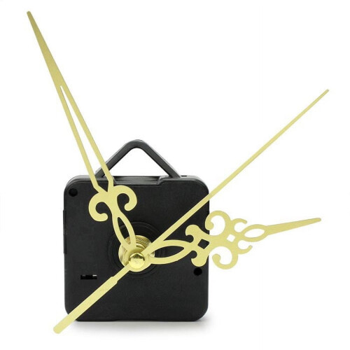 Wall Clock with Quartz Movement Gold Hands