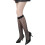 Women's Knee-High Compression Socks Black Mesh Lace-Up Plus 1