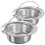 Passoire d'évier de cuisine en acier inoxydable (lot de 2) 1