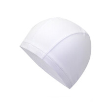 Waterproof High-Elastic Swim Cap PU Coated White