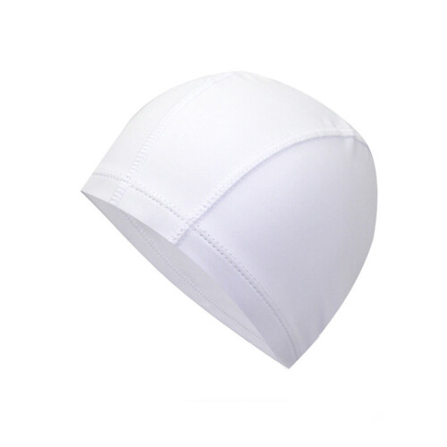 Waterproof High-Elastic Swim Cap PU Coated White