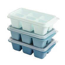 Auslaufsichere Eiswürfelform mit Deckel, 3er-Pack