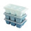 Auslaufsichere Eiswürfelform mit Deckel, 3er-Pack 1
