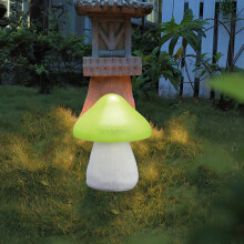 Lampes solaires de jardin en forme de champignon, étanches, lot de 12