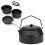 Ensemble de 6 pièces de cuisine de camping en aluminium anodisé 1