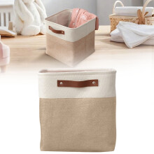 Bacs de rangement pliables carrés en tissu 11 x 11 pouces