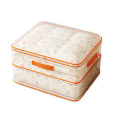 Sac de rangement transparent compressible avec poignées (1 unité)