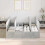 VidaXL vidaXL Storage Bed Frame Concrete Grey 150 x 200 cm Engineered Wood 4