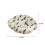 Circle Printed Corduroy Floor Cushion 22 Inch 3