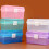 Portable sewing box organizer with handle and removable tray 8