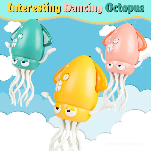 Dancing Octopus Toy Pink Rechargeable Interactive with 1