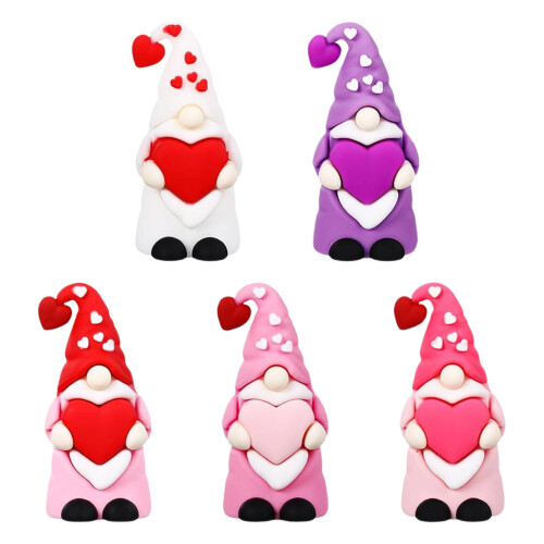 Valentijnshartkabouter minifiguurtjes (5 stuks) 1