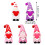 Valentijnshartkabouter minifiguurtjes (5 stuks) 3