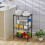 3-Tier Detachable Storage Rack Black Corrosion-Resistant 2