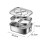 304 Stainless Steel Lunch Box Double-Layer 1800ML 2