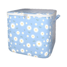 Boîte de rangement pliable en tissu avec poignées et fermeture éclair (1 pièce)