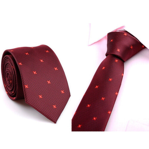 Men's Casual Slim Solid Skinny Necktie