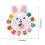 Ensemble de 10 mini pinces à cheveux fleuries en forme d'oreilles de lapin et de griffes. 3