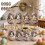 Easter Wooden Bunny Egg Keychain Set 6 pcs 2