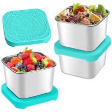 Stainless Steel Snack Containers 6oz 3-Pack