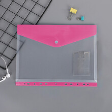 Expandable Binder Pocket Organizer 11-Hole Plastic Envelope
