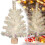 Mini flocked pre-lit Christmas tree with LED lights and 1