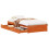 VidaXL vidaXL Bed Frame with Drawer with Storage Wax Brown Solid Pine Wood 2