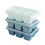 Auslaufsichere Eiswürfelform mit Deckel, 3er-Pack 6
