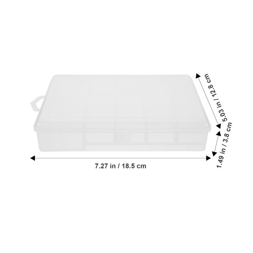 Fishing Tackle Box Transparent Portable 12-Compartment 1