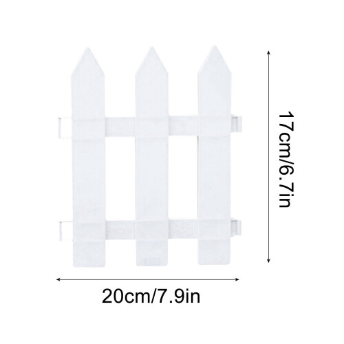 PVC-Gartenzaun, grün, 61 cm hoch, 12 Paneele 1