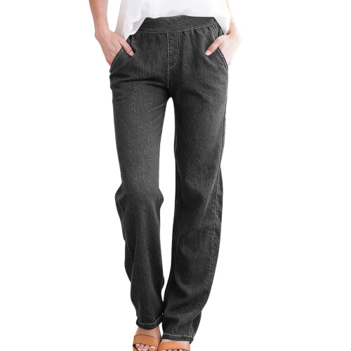 Women's Lounge Pants Cotton Blend Dark Gray M