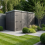 14x5 Pent Composite Shed Tanalised (Single Door, No Windows) 1