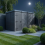 14x5 Pent Composite Shed Tanalised (Single Door, No Windows) 3
