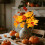 Artificial Maple Leaves with Berries 13.4" Yellow 7