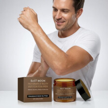 EAST MOON Men's Fragrance Body Lotion Moisturizing Smooth Hydrating Non-Greasy Body Lotion 300ml