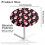 Round cocktail table covers washable elastic fit 2 pack 6
