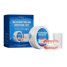 ORALHOE False Teeth Veneer Comfort Material Complete Denture Kit Smile Enhancement Natural Look