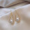 Sterling Silver Pearl Drop Earrings for Women 6