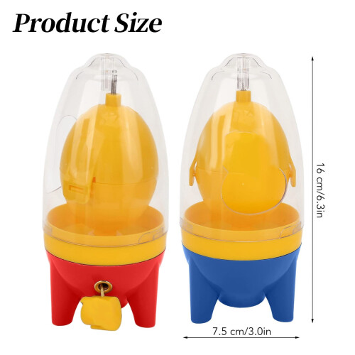 Portable Egg Shaker Silicone Handheld Mixer Blue 2