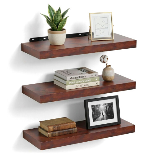 Wandplanken, set van 3 hangende displayplanken 1