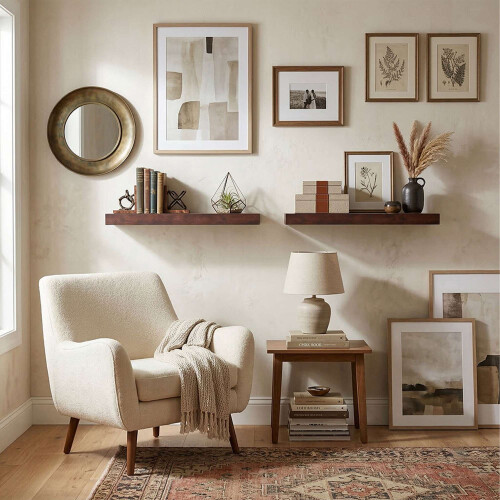 Wandplanken, set van 3 hangende displayplanken 2