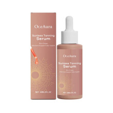 OceAura Natural Sunless Tanning Lotion - Summer Beach Tan Body Moisturizer, Self Tanner with Hydrating & Streak-Free Finish