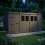14x5 Pent Composite Shed Tanalised (Single Door, With Windows) 3