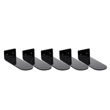 30-Pack Drijvende Schoenenplanken,Zwarte Acryl Wandgemonteerde Schoenenrekplanken, voor Het Weergeven van Verzamelbare Schoenen en Sneakers
