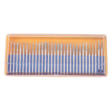 120 Pcs Bur Grinding Stone Grinding Set Coated Carving Burrs Rotary Tool Bit Grit 120 Shank 3Mm 1/8 Inch for Tools