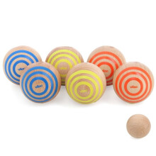 Jeu de pétanque - VILAC - Stripes - Bois massif - 6 boules Ø6 cm - 100% fabriqué en France